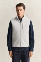 Gant Zipped Fleece Vest   Grey   L