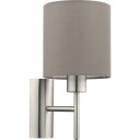 Eglo Pasteri Overflatebehandlet Cylinder 1 Ampuller E27 Nickel Taupe / Brun