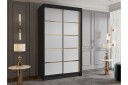 Narbonne Garderobe 100x200 cm - Hvit/Svart