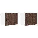  Kjøkkenskap 2 pcs Brun Eik 50 x 31 x 40 cm Konstruert tre
