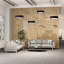 Arcchio Noabelle LED-hengelampe, svart, 40 cm