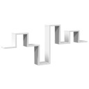  Vegghylle hvit 104,5x10x43 cm sponplate