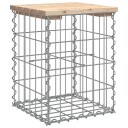 vidaXL Hagebenk gabiondesign 33x31x42 cm heltre furu