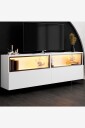 Hanah Home   Tv Stand Ekol Up   Hvit