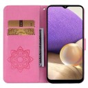 Samsung Galaxy S24+ Uggle Rhinestone Lommebok-deksel Varm Rosa