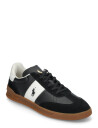 Polo Ralph Lauren Heritage Aera Leather-Suede Sneaker - Black - 40.5