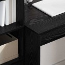  Skrivebord Svart Eik 80x50x76 cm Konstruert tre