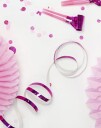 Partydeco Holografisk Rosa Serpentin
