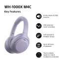 Sony WH-1000XM4C trådløse ANC-hodetelefoner Lavendel