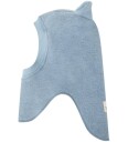 Huttelihut Balaclava Ull med Bamseører Windward Blue 6-12 mnd