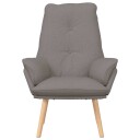  Avslappende stol Gråbrun 69 x 74 x 93 cm stoff