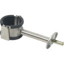 rørstøtte med TPE gummi ø50 mm stainless steel 50mm