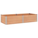 vidaXL Høybed Brun 250 x 100 x 54 cm WPC og Aluminium