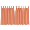  Gardiner med gardiner 2 pcs Terrakotta 140x140cm Polyester