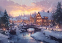 Pictufy Christmas Village Plakat Plakat / 100x150cm