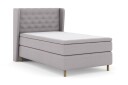 Select No 6 Komplett Sengepakke 120x200 Medium Memory/Pocket   Lysegrå/Kopperben