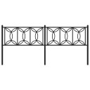  Sengegavl i metall svart 200 cm 8721102644290