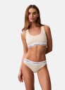 Calvin Klein Icon stringtruse gul  L Kvinner