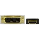 Deltaco 2m HDMI til DVI-D Single Link Hankjønn - Svart