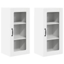  Kjøkkenskap 2 pcs Hvit 40 x 31 x 80 cm Konstruert tre