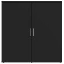  Skjenker 2 stk svart 79x38x80 cm konstruert tre