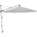 Glatz Sombrano S+ fritthengende parasoll 400 cm anodisert aluminium Kat.5 570 Steel Stripe