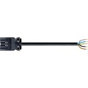 GST18i5 Tilkoblingskabel 5P Hann/Hunn HF 2,5mm² Svart 6M