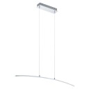 Eglo Lasana - Taklampe - LED - 14 W (ekvivalent 94 W) - varmt hvitt lys - 3000 K - hvit, krom