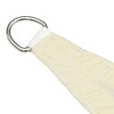 vidaXL Solseil oxfordstoff trapesformet 2/4x3 m kremhvit