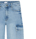 Grunt Jeans Giant Cargo Dashing Mid Blue 15 år 170 Jeans Blå