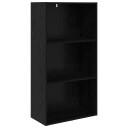 vidaXL Bokhylle Svart Eik 60 x 30 x 114 cm Konstruert tre