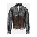 ROTATE Lace Long Sleeve Blouse   Black   38