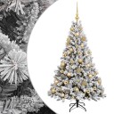vidaXL Kunstig juletre med kuler 120 cm 150 LED-lys Varmhvit