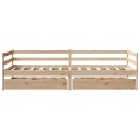 Dagseng med skuffer 80x200 cm heltre furu