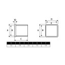 Flexit SKJÃ˜TEKANAL 12 CM PLAST 6X6 - 49016