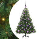  Kunstig juletre med 150 LED med stativ grønn 120 cm PE og PVC