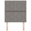  Sengegavl Diamantblokkmønster Taupe 80 cm Stoff