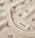Lil  Atelier Nalu Wo/Mo Long Sleeve Slim Top Beige 98