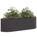 vidaXL Hevet Hagebed Svart 140 x 40 x 40 cm Stål