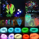 Batteridrevet Led Glowstrip Neon sløyfe 3 Meter - Gul