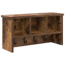  Vegghengt kleshenger Røkt eik 50 x 16 x 26 cm Konstruert tre