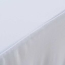 vidaXL Elastisk bordduk med skjørt 2 stk 183x76x74 cm hvit