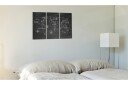 Bilde Geografitime Tsjekkisk Språk Triptyk 120x80 Artgeist sp. z o. o.