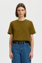 Selected Women   T skjorte slfEssential SS Boxy   Natur