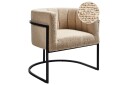 Lenestol Larvik II Beige/svart Beige/svart
