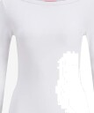 JJXX Jxstar 3/4 Boatneck Top Jrs   BRIGHT WHITE   S