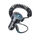 Joyroom 3-i-1 USB-C Billader 55W - Hurtiglading med 1,5 m Kabel - Svart