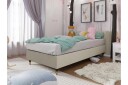 Adeliza Rammeseng 80x200 cm - Fløyel/Beige/Tre/Metall