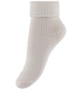 Minymo Baby Rib Sock W. Abs (2-Pack) - Cream - 15\18