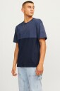 Jack & Jones   T skjorte jjStar JJ Blocked Tee SS Crew Neck   Blå